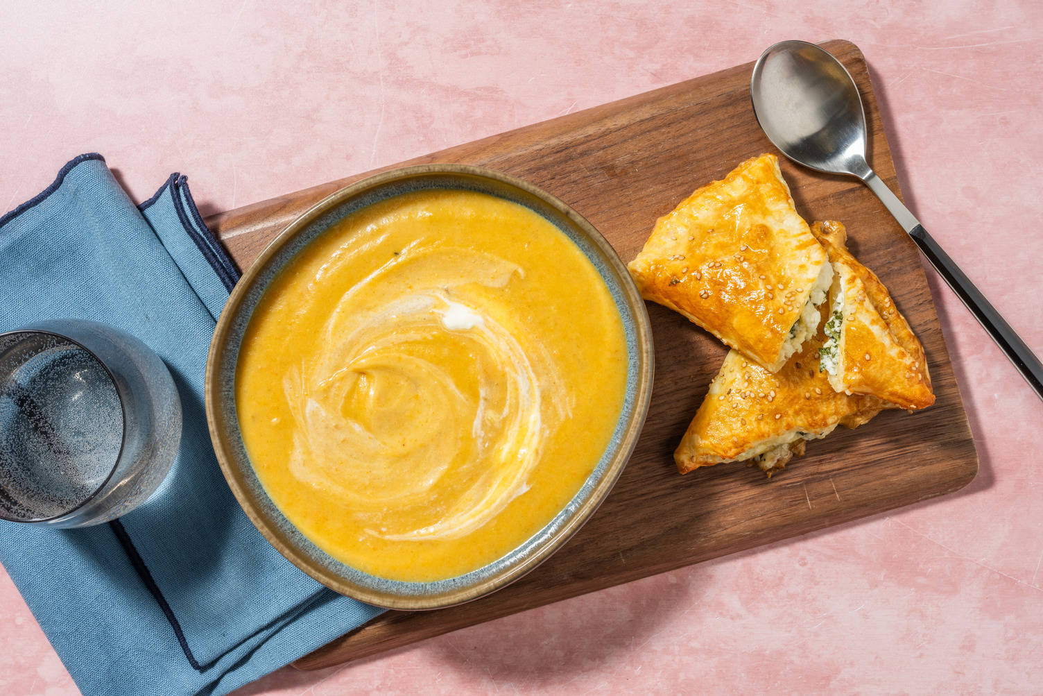 Soupe de carotte au cumin & tiropita