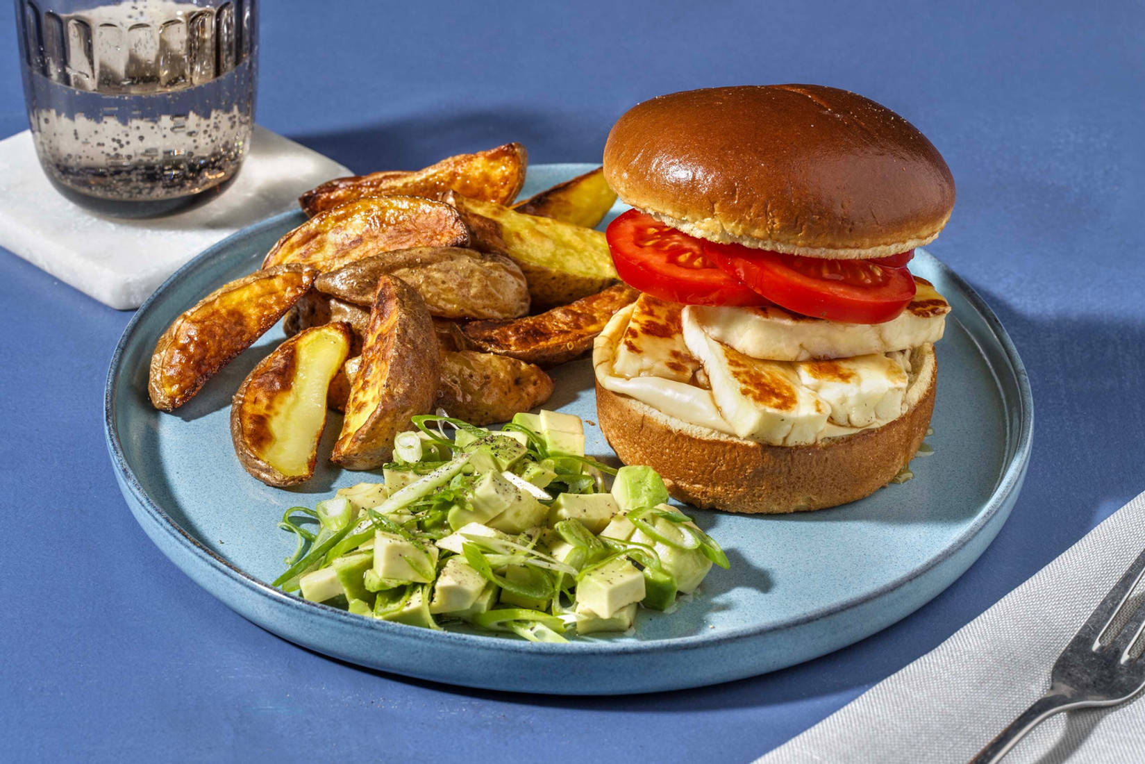 Honey Lime Glazed Halloumi Burger