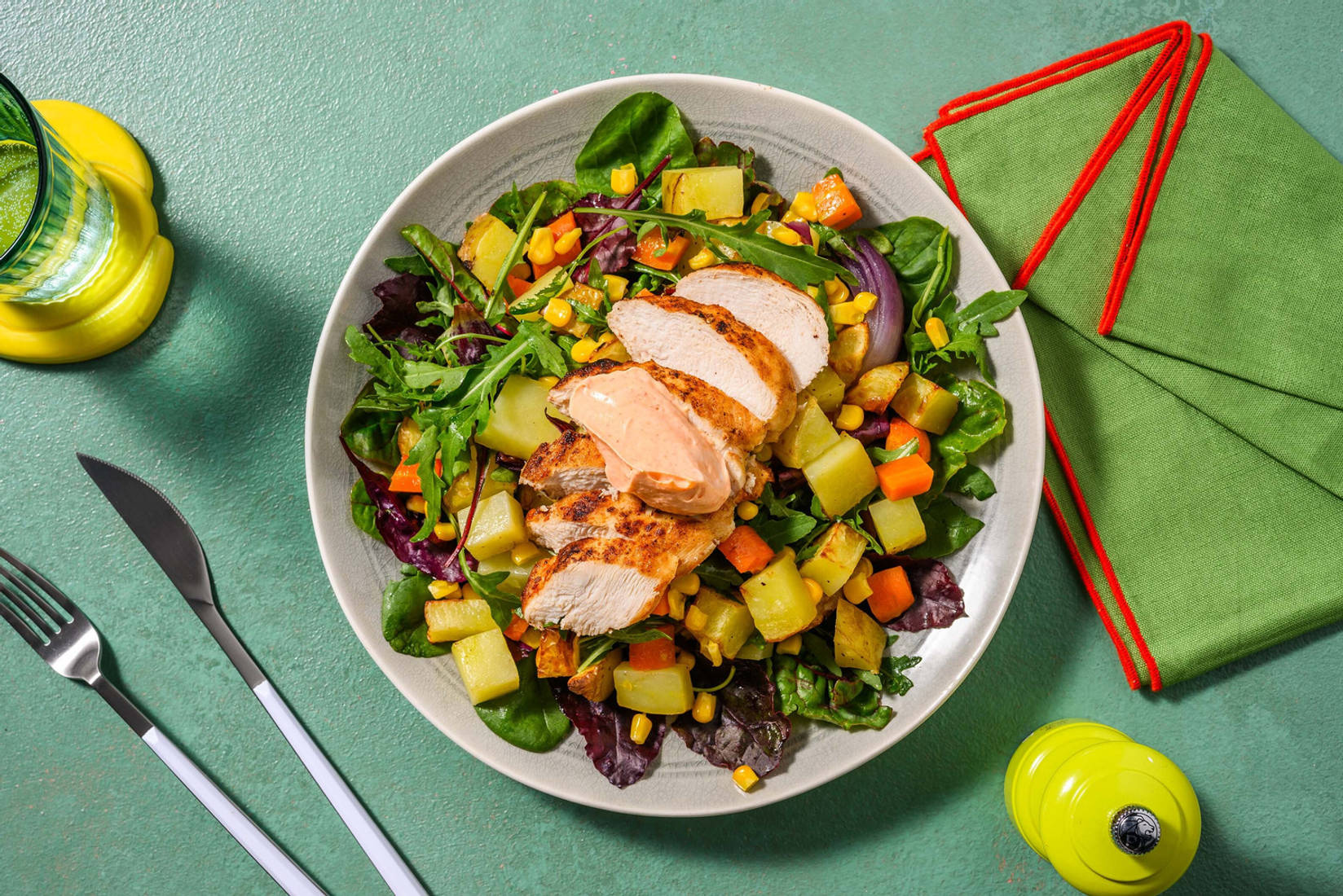 Jorden Runt-kryddad kyckling