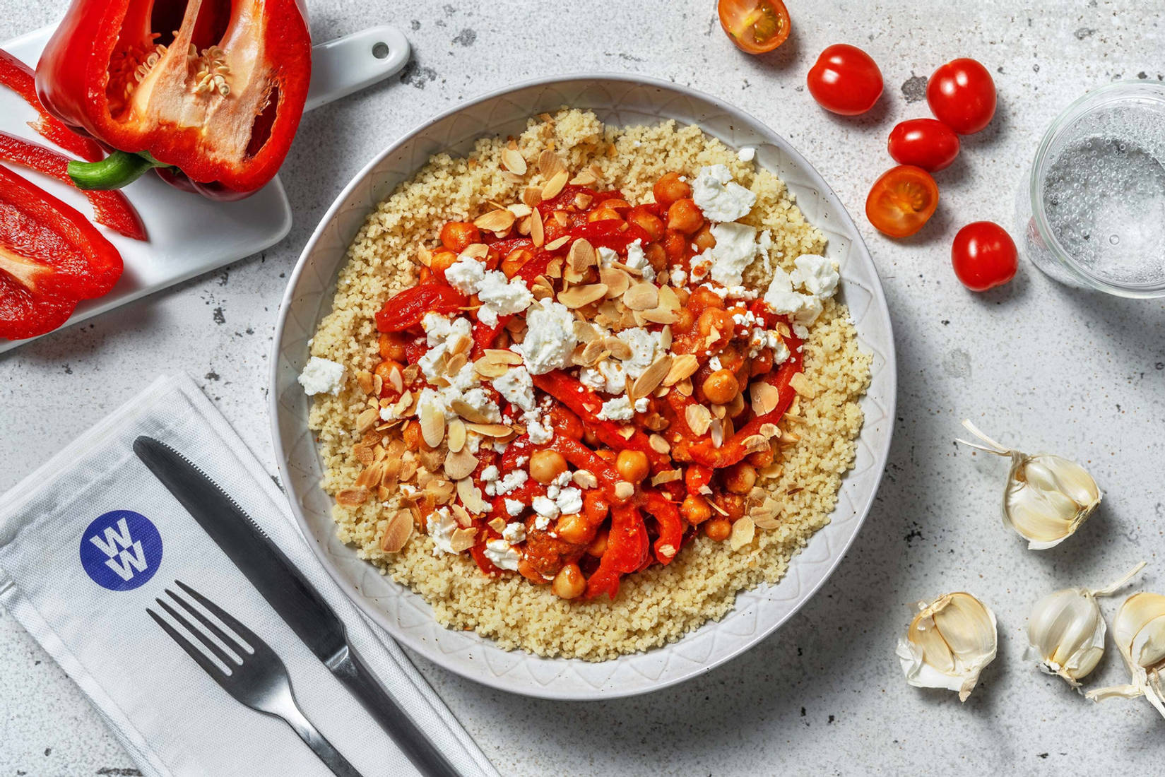 Chermoula Chickpea, Tomato and Cashew Stew
