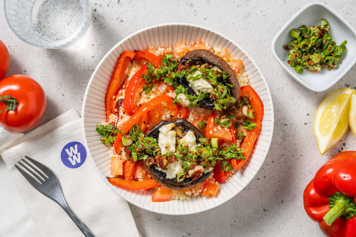 Cheese Stuffed Portobello Mushrooms