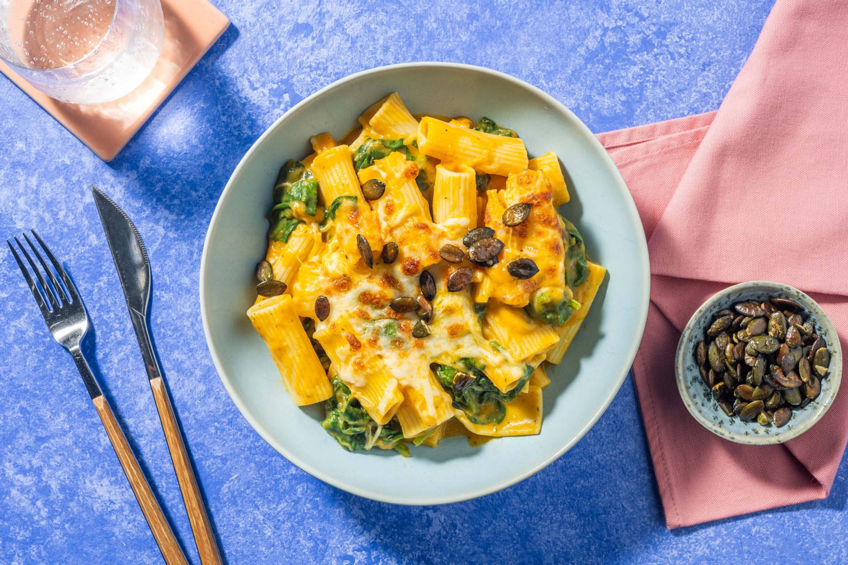 Mac & cheese met pompoen