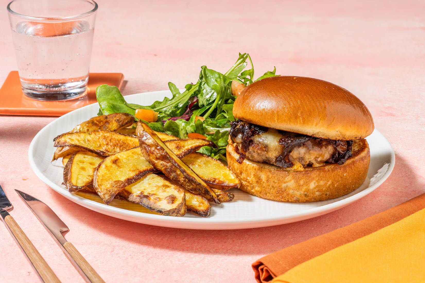 Classic Sausage and Bacon Burger