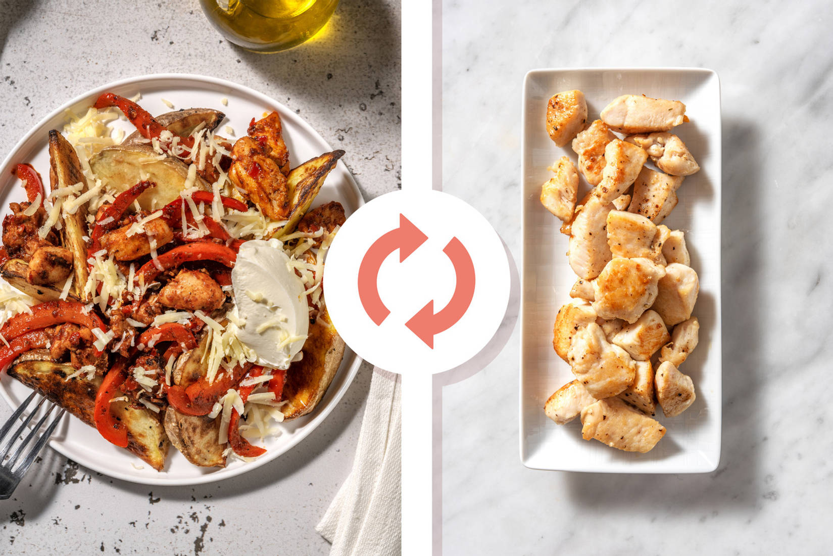 Fajita Chicken Breast Loaded Wedges