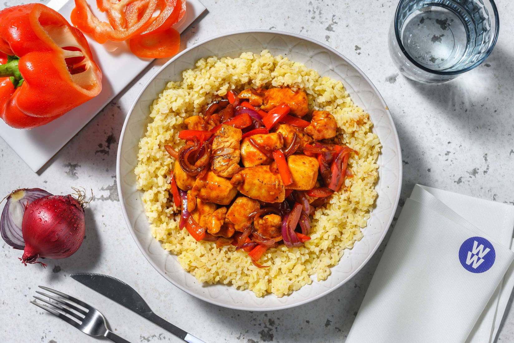 Glazed Chicken and Pepper Stir-Fry
