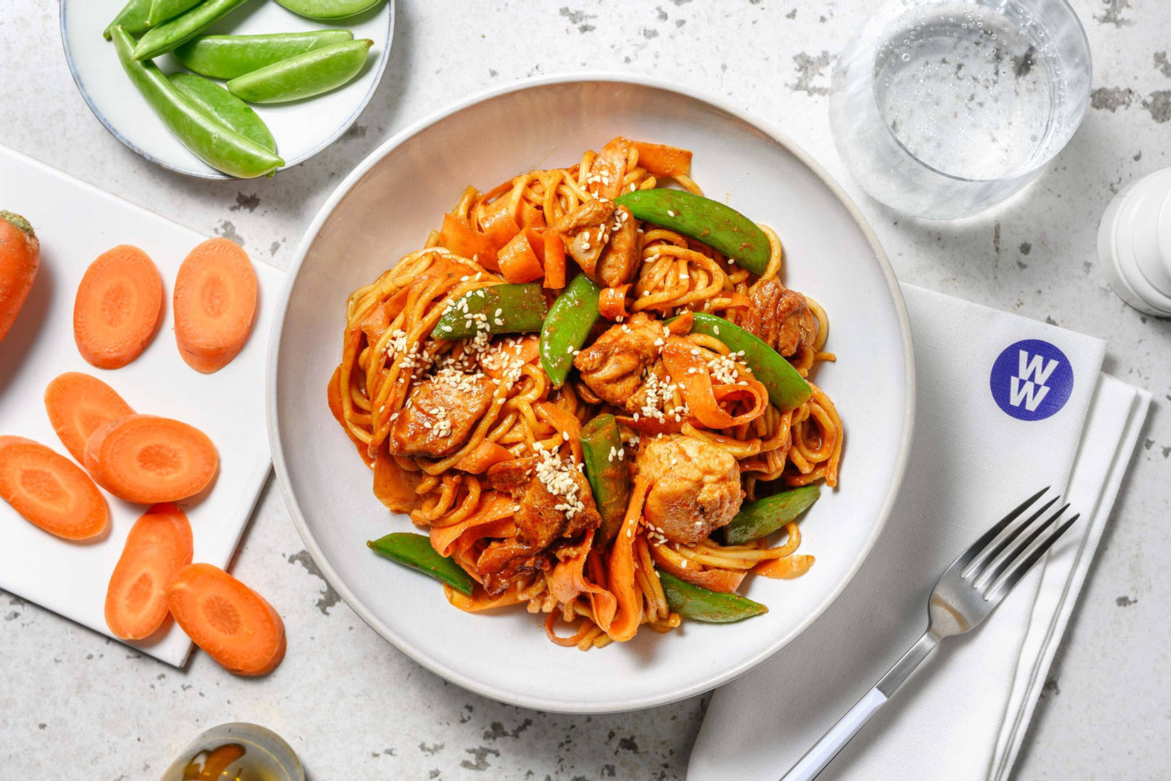 Thai Inspired Chicken and Noodle Stir-Fry