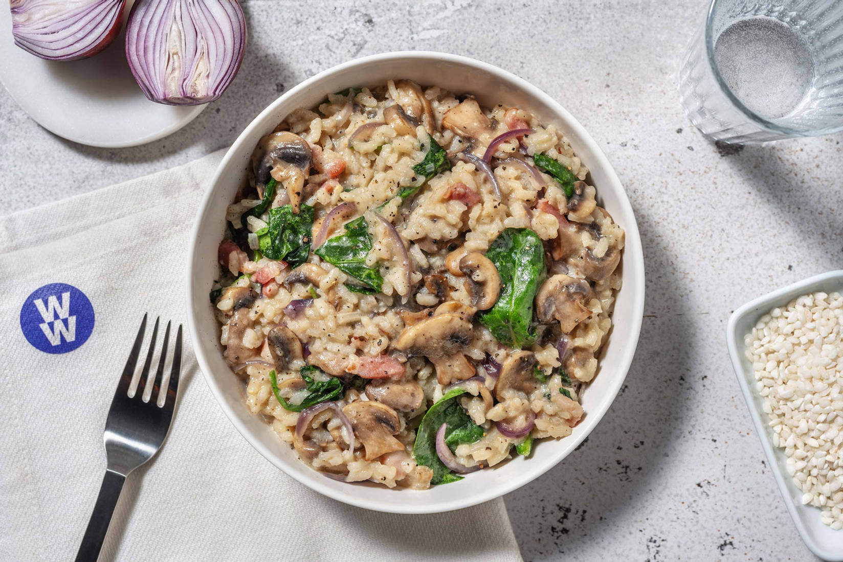 Bacon and Mushroom Risotto