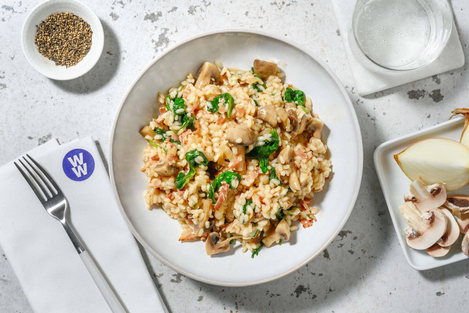 Bacon and Mushroom Risotto