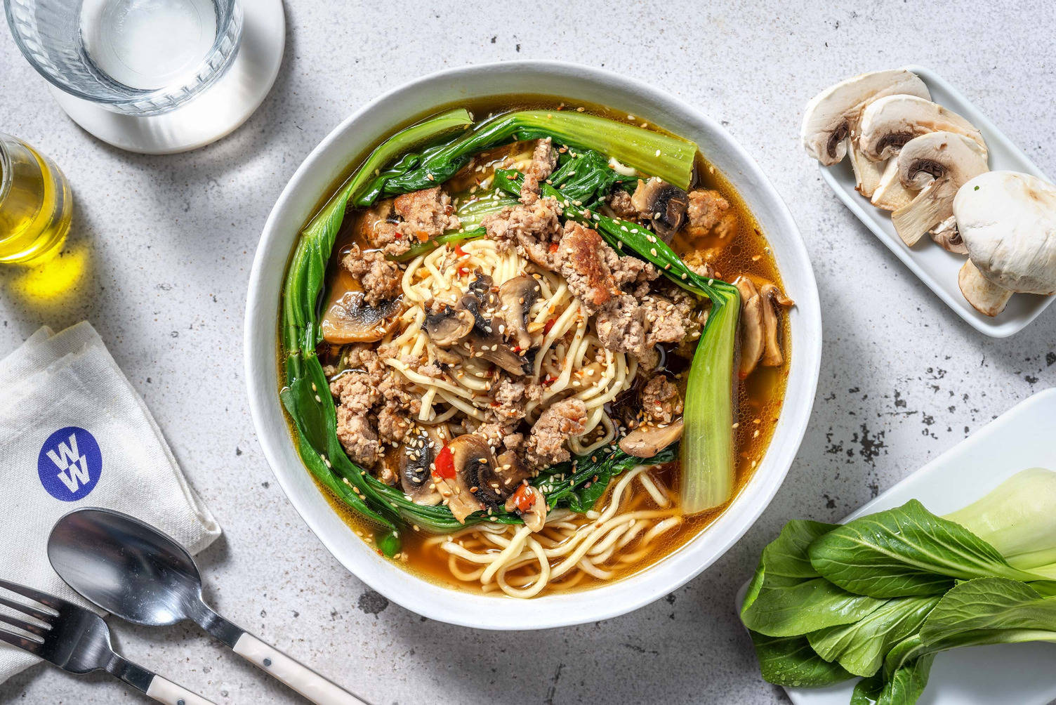 Quick Pork Noodle Soup