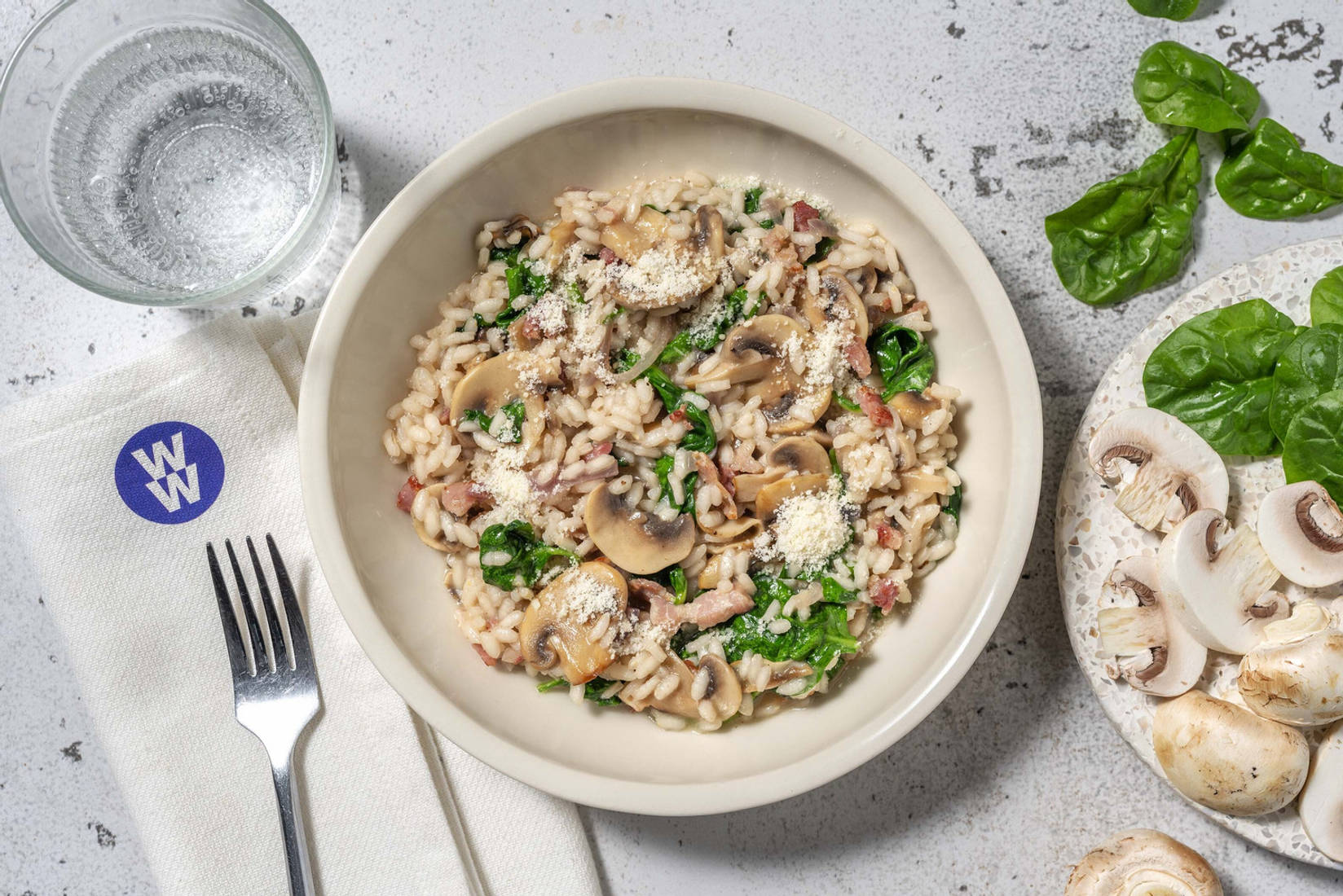 Bacon and Mushroom Risotto