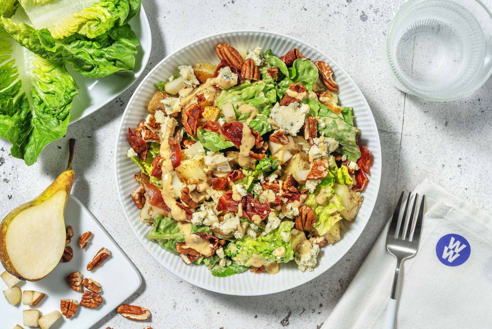 Serrano Ham, Blue Cheese and Pear Salad