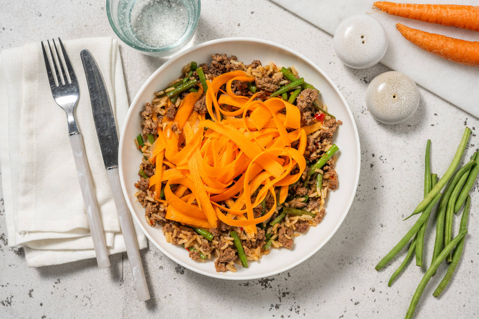 Teriyaki-Sambal Beef Fried Rice