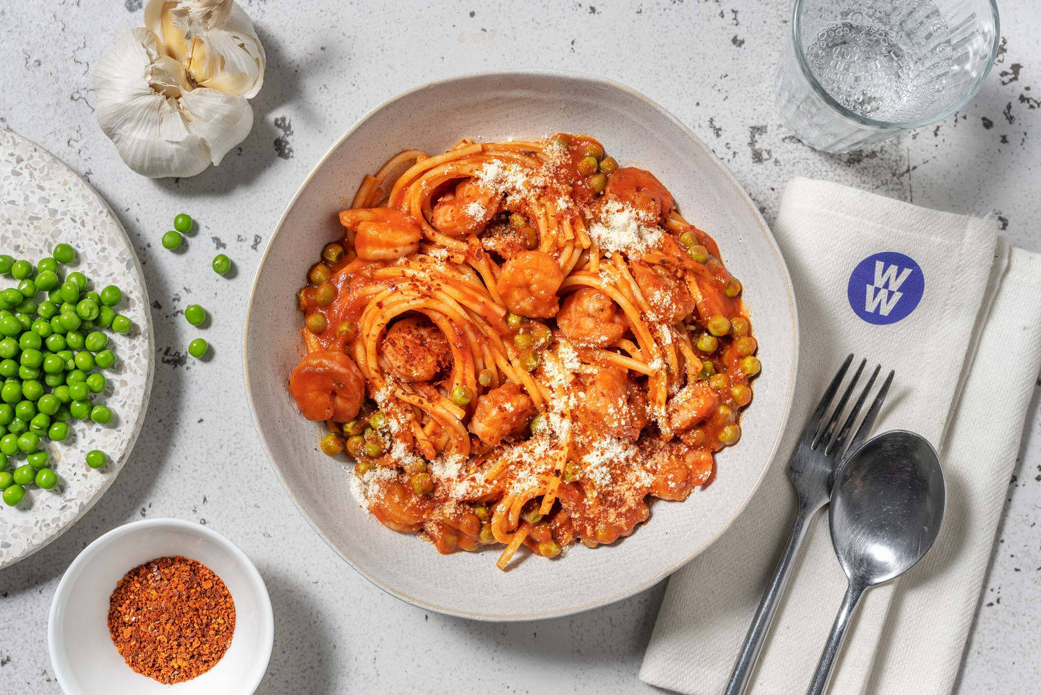 Prawn and Tomato Spaghetti