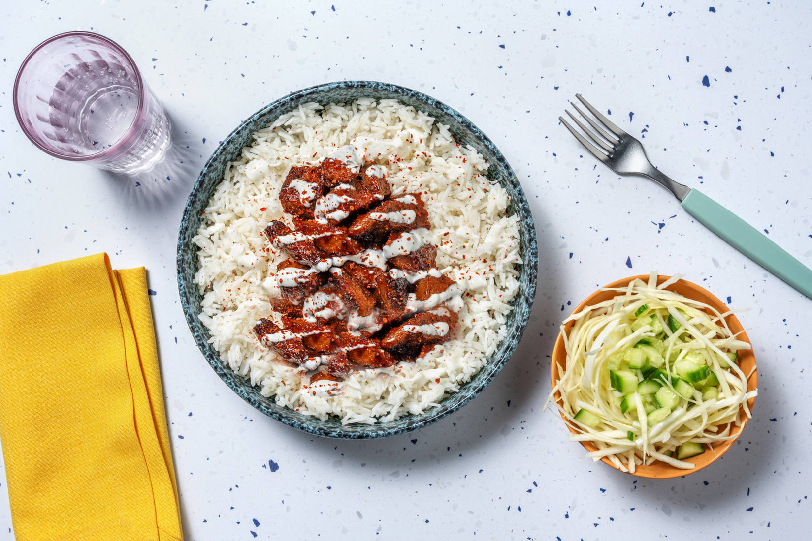 Koreansk inspirerede BBQ-pulled beans