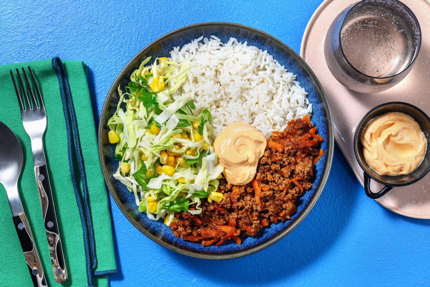 BBQ-glaserad vegofärs