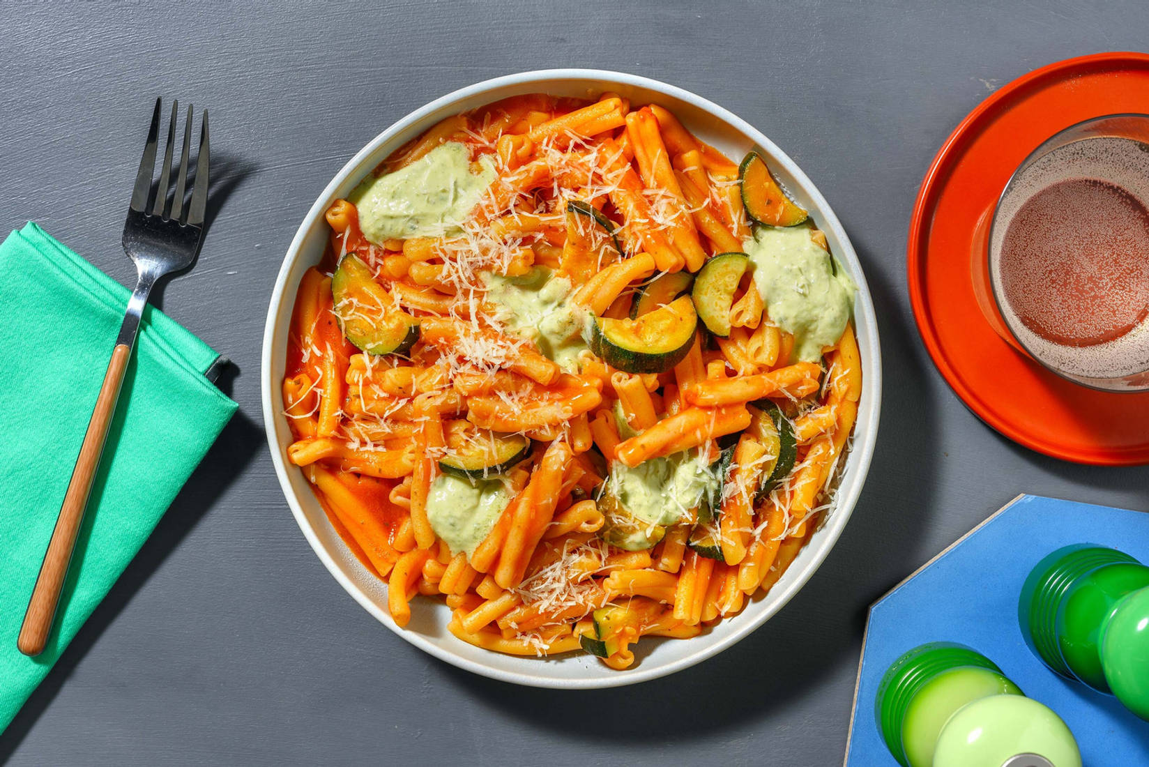 Frische Strozzapreti mit Basilikumcreme