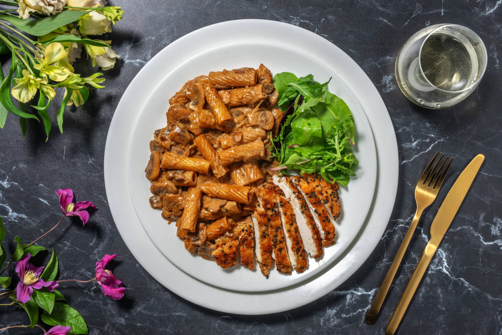 Crispy Sesame Chicken Schnitzel