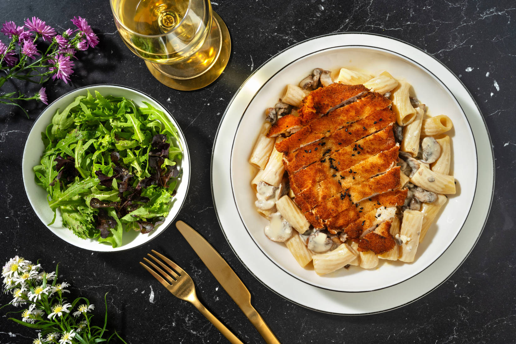 Crispy Sesame Chicken Schnitzel