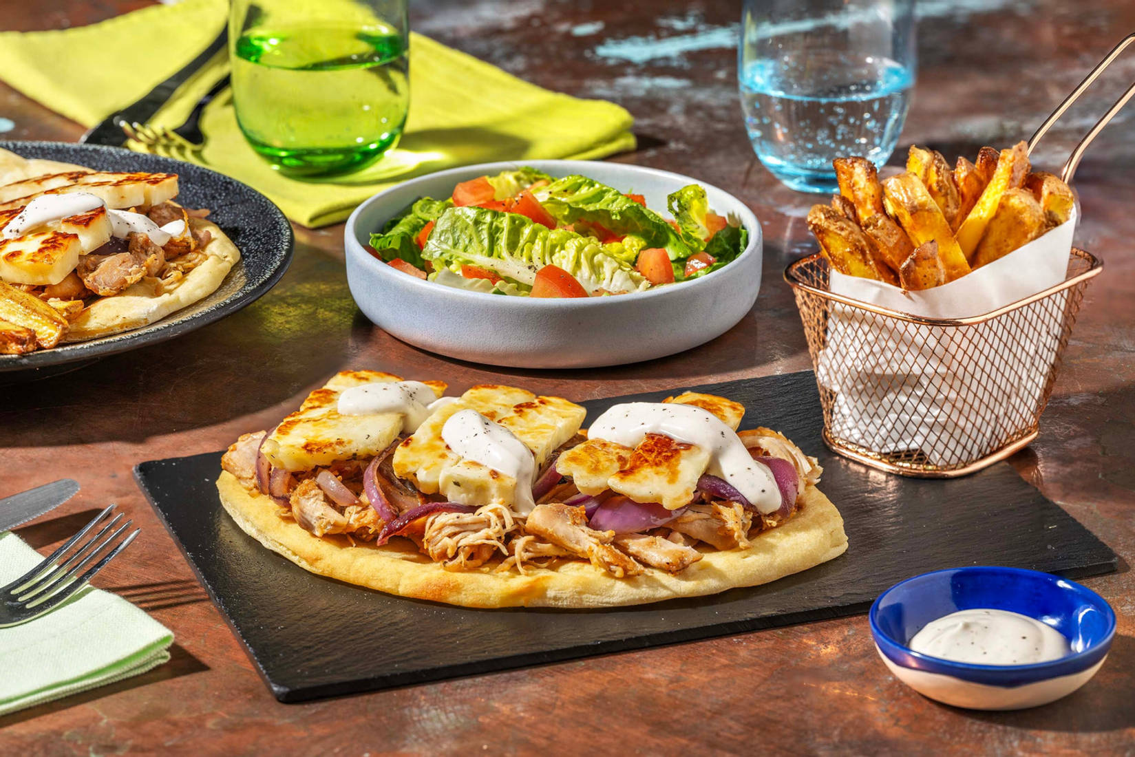 Chicken and Halloumi Shawarma