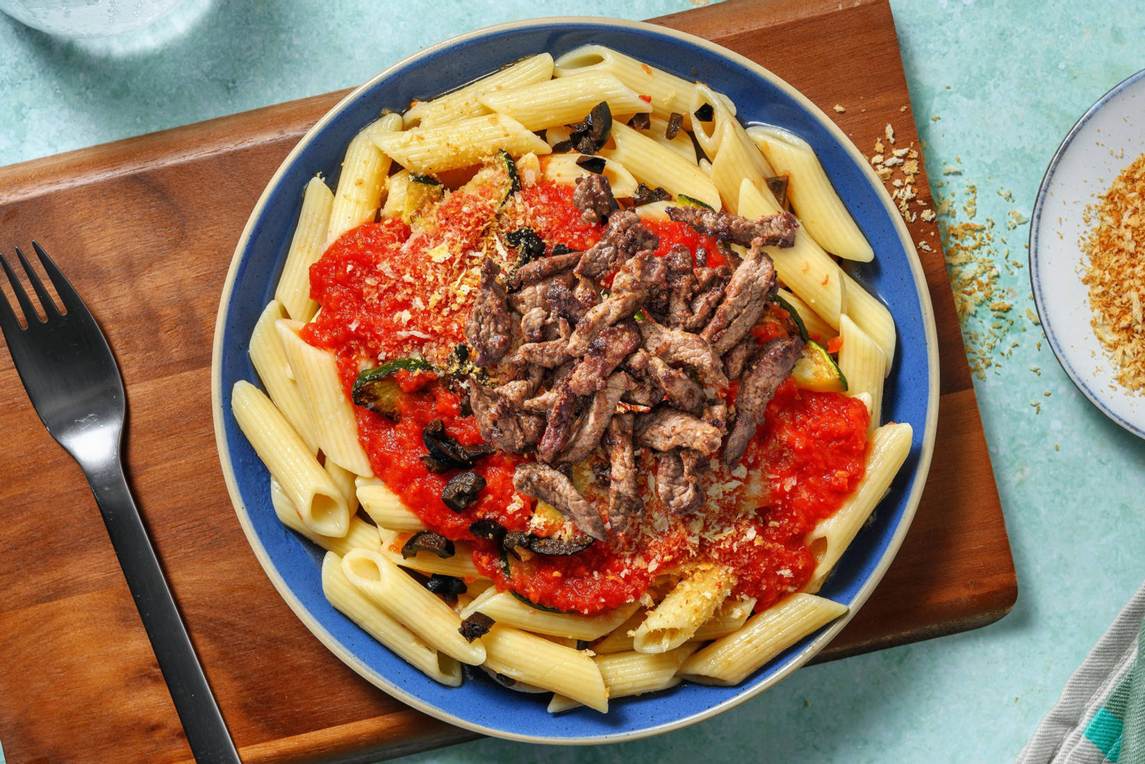 Pasta Verdure mit extra Bio-Schweinestreifen