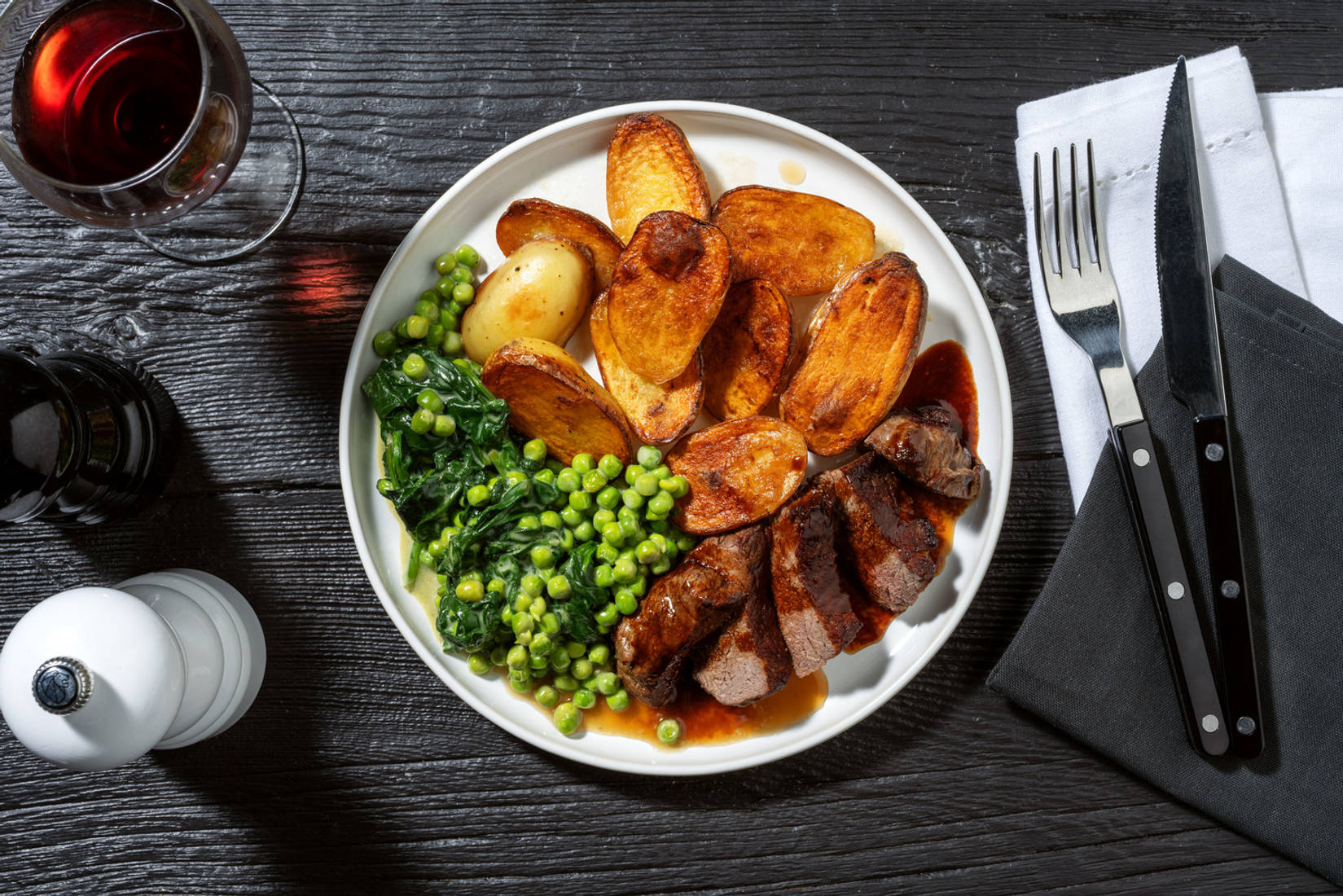 Rosemary Lamb Steak and Fondant Potatoes