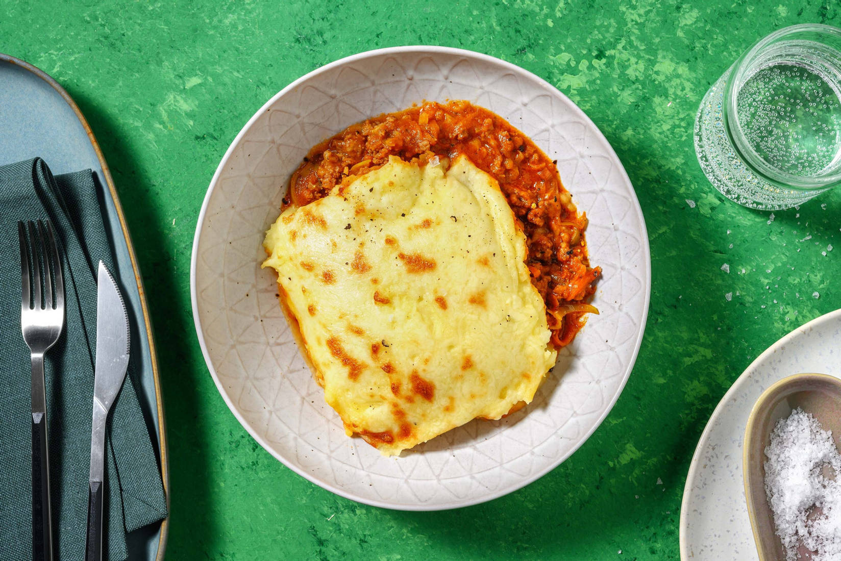 Ovenschotel met gehakt en cheddar