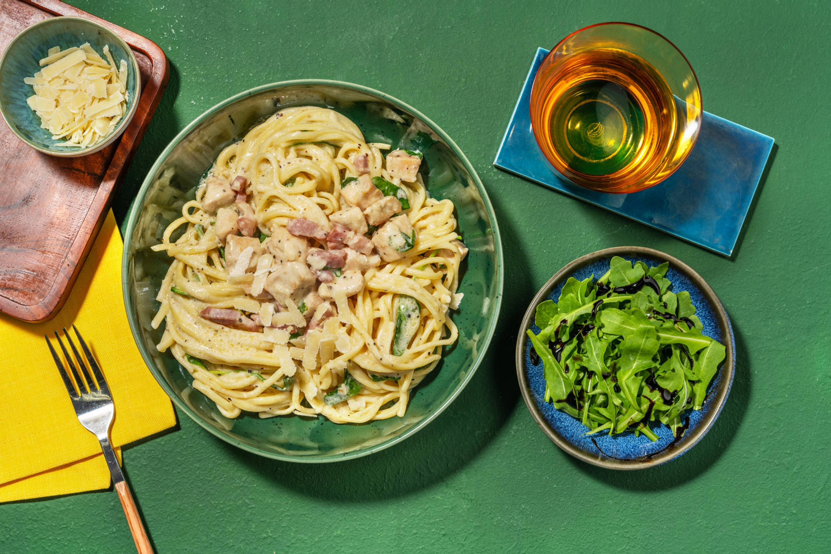 Ultimate Chicken and Bacon Linguine Alfredo