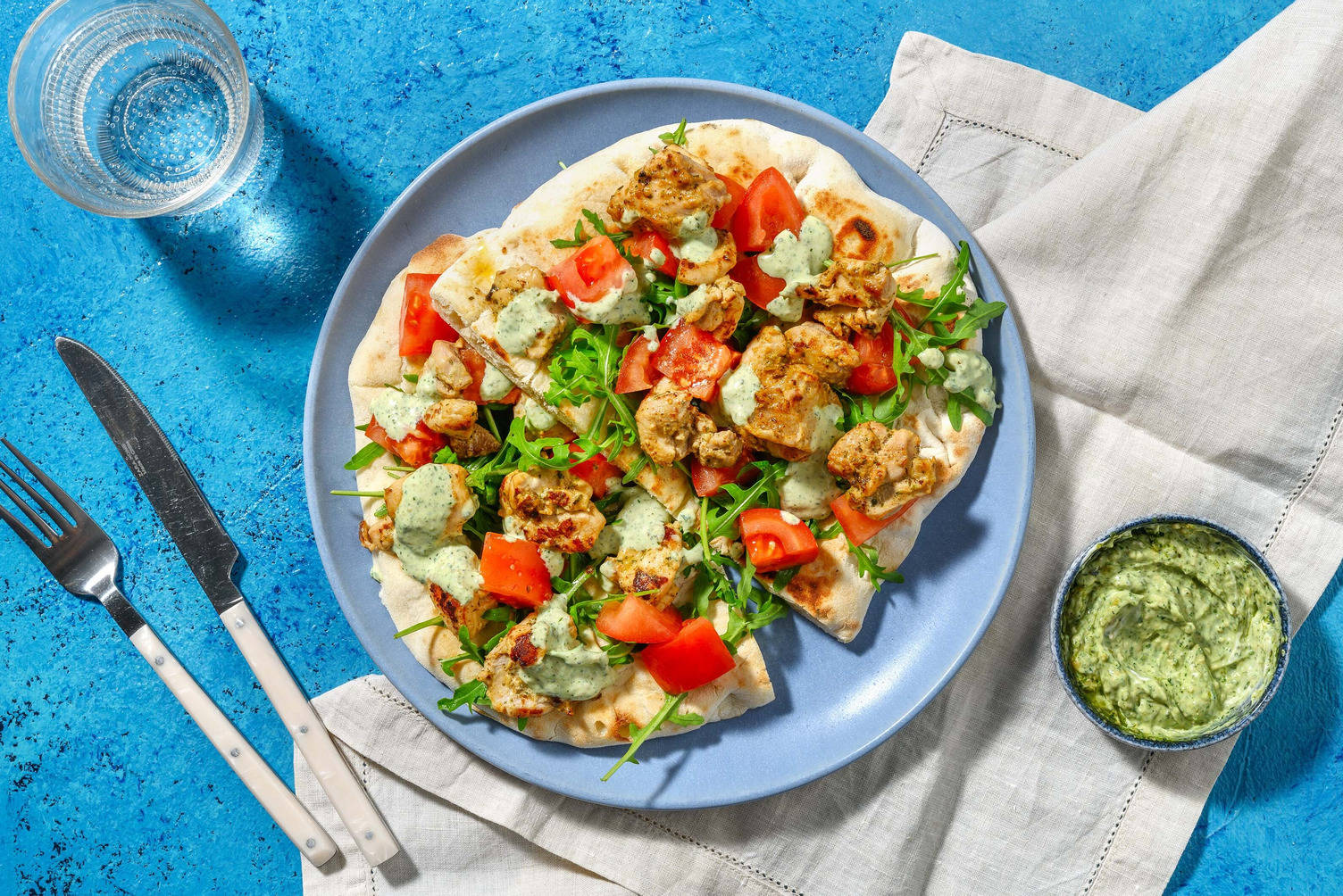 Chermoula Chicken Breast Loaded Naan