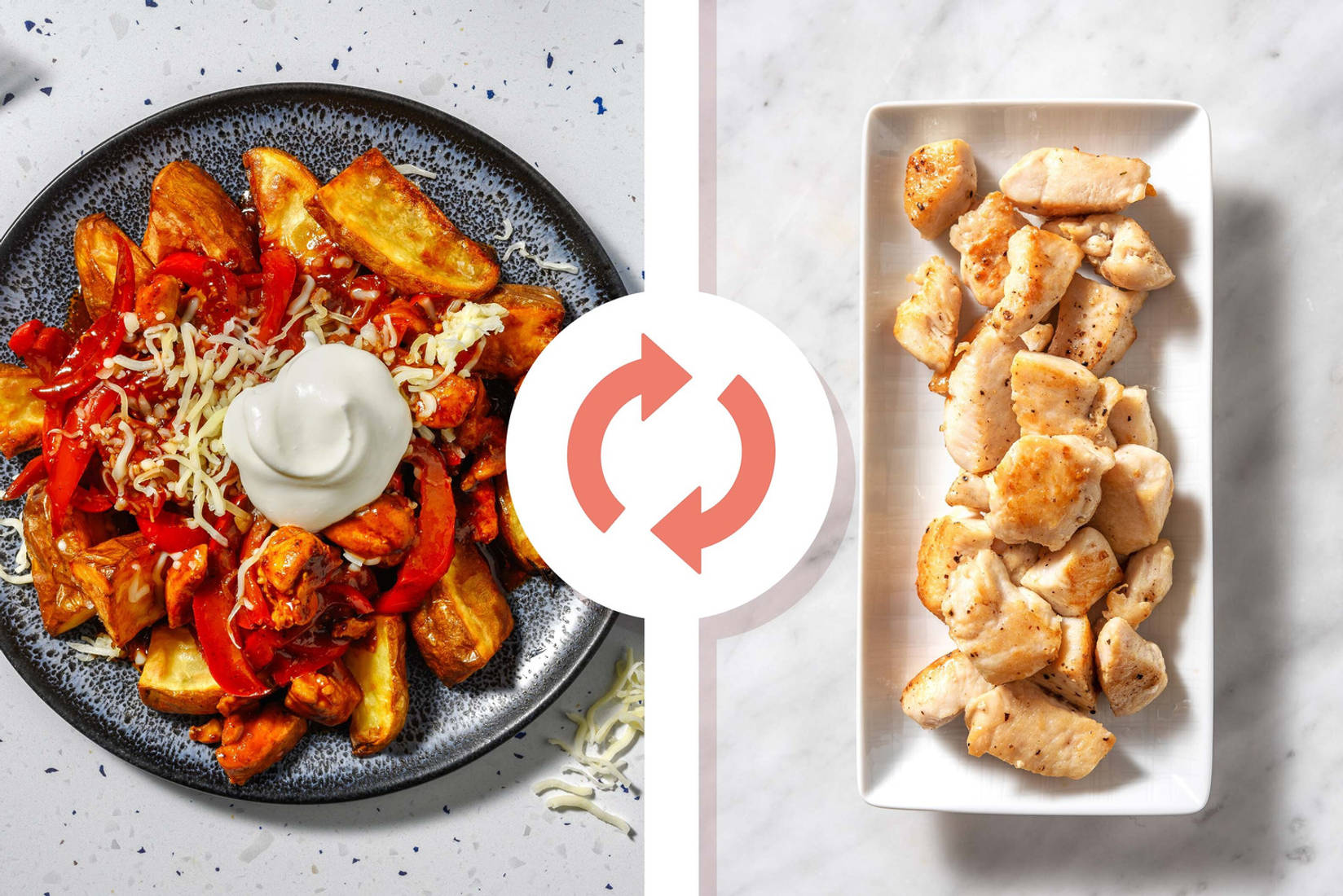 Fajita Chicken Breast Loaded Wedges