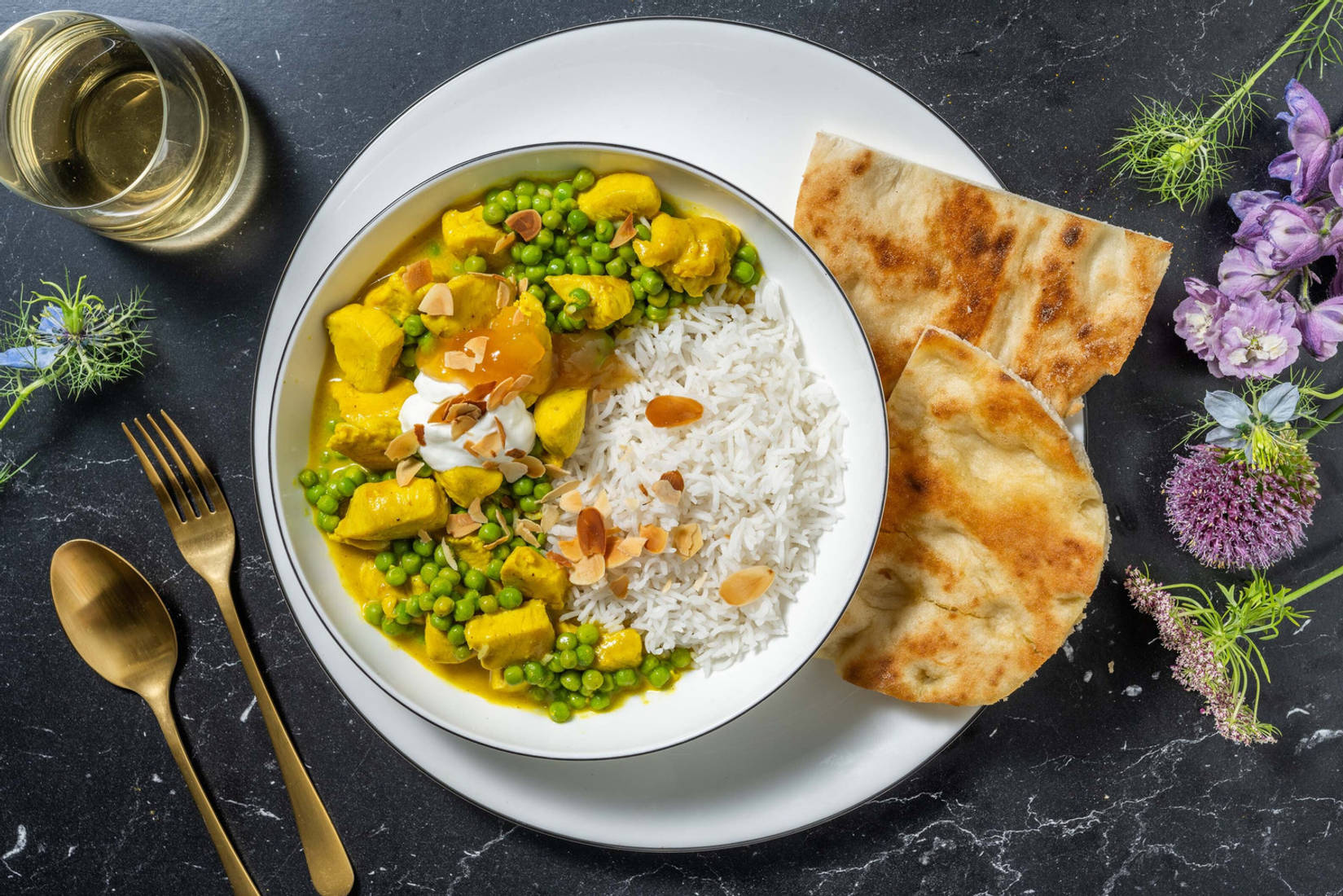 Easy Chicken and Pea Korma Style Curry