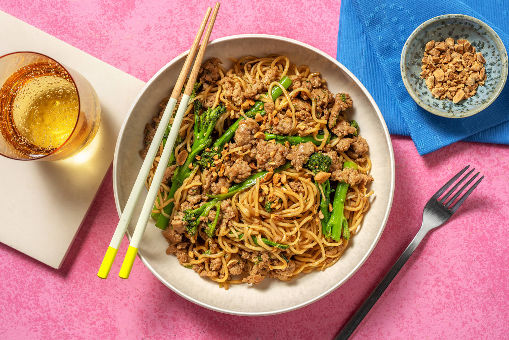 Sticky Bulgogi Pork Noodles