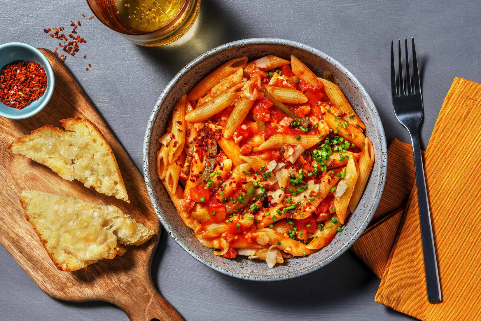 Bacon Penne all’Arrabbiata