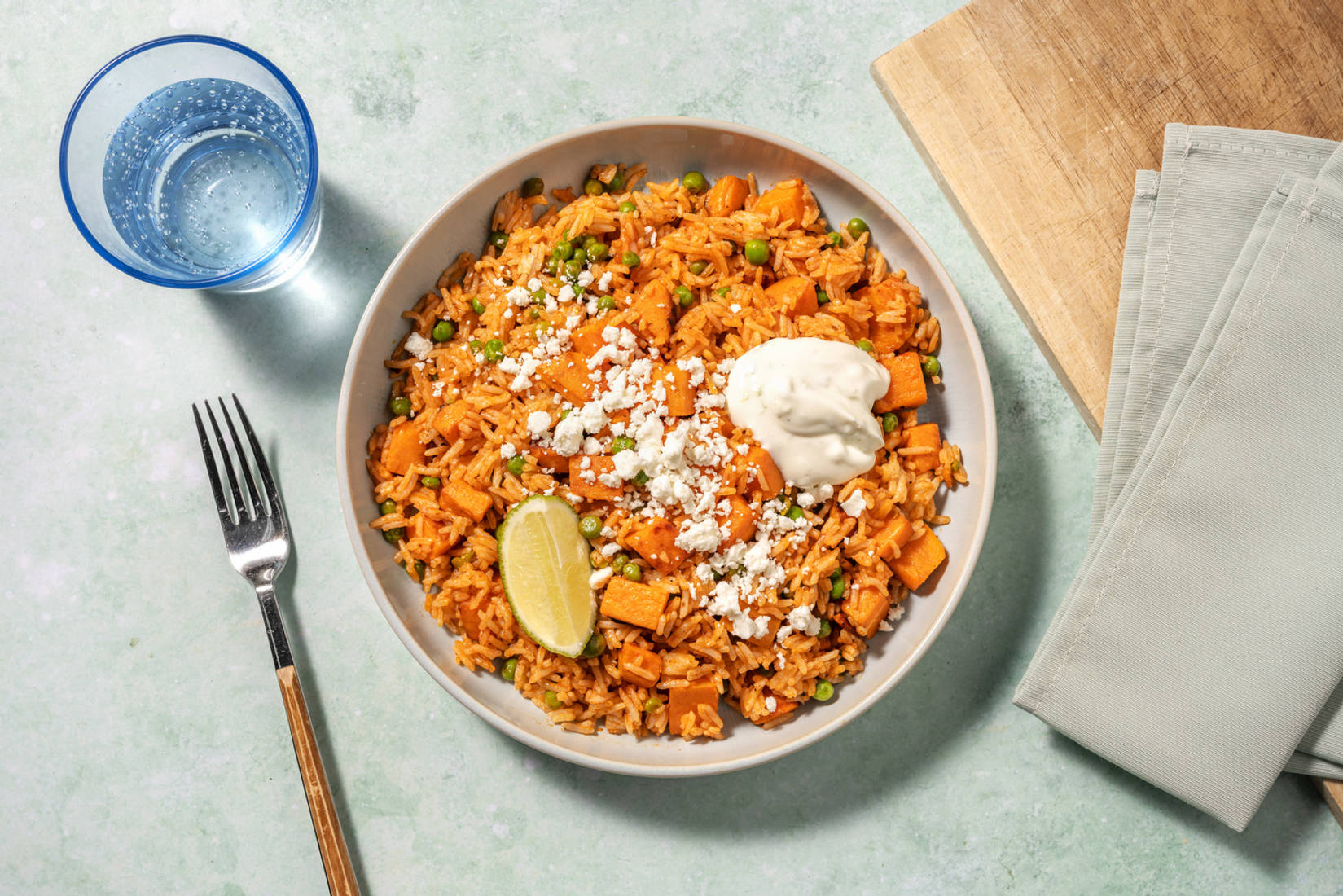 Cajun Spicy Rice and Roasted Butternut Squash
