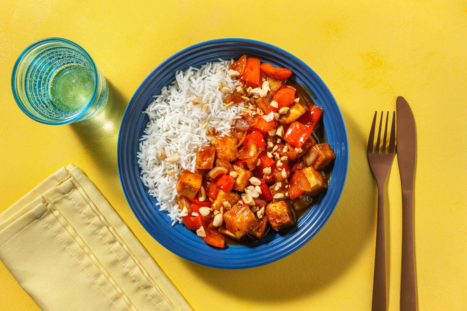 Indo Chinese Style Chilli Tofu