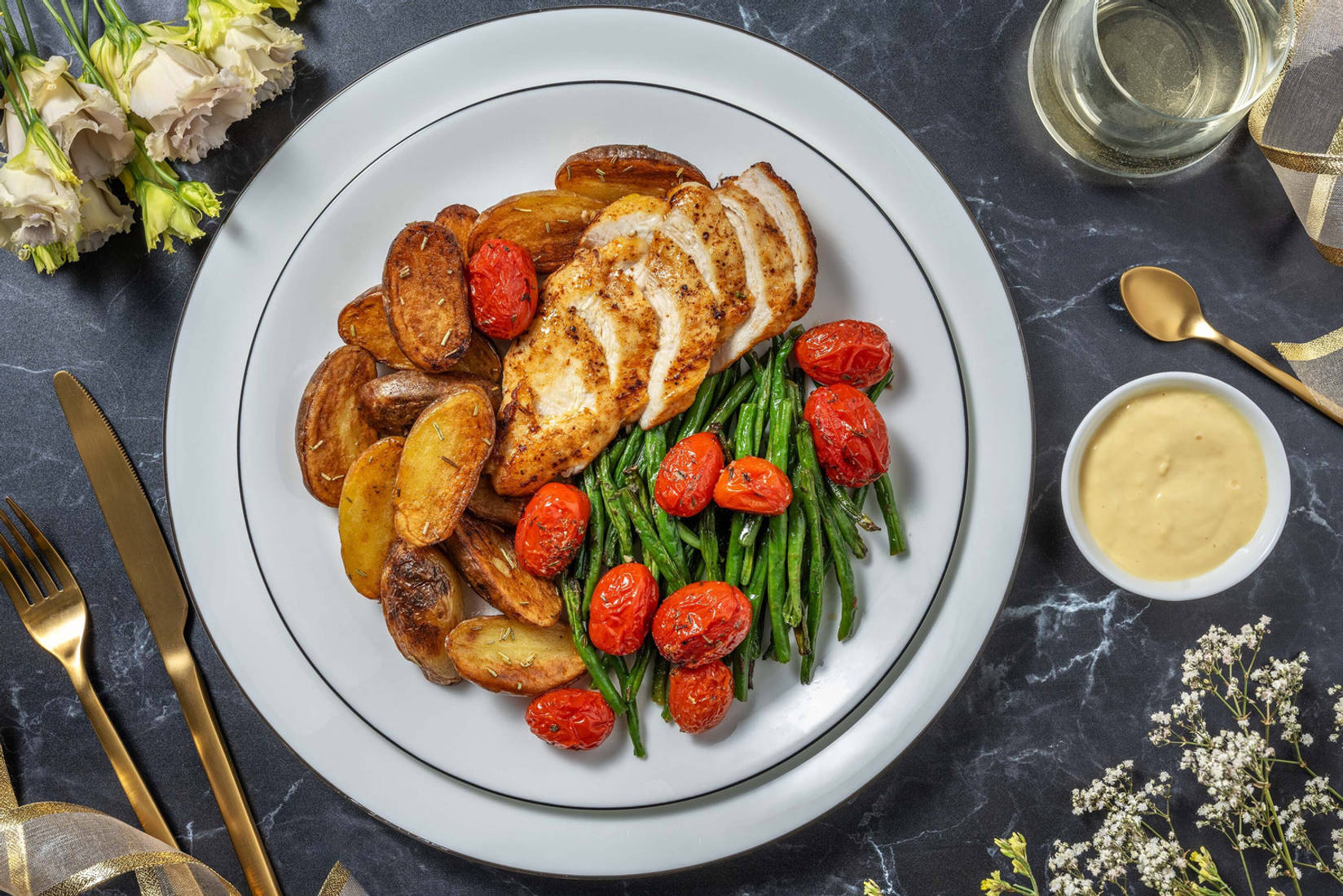 Filet de poulet en sauce hollandaise