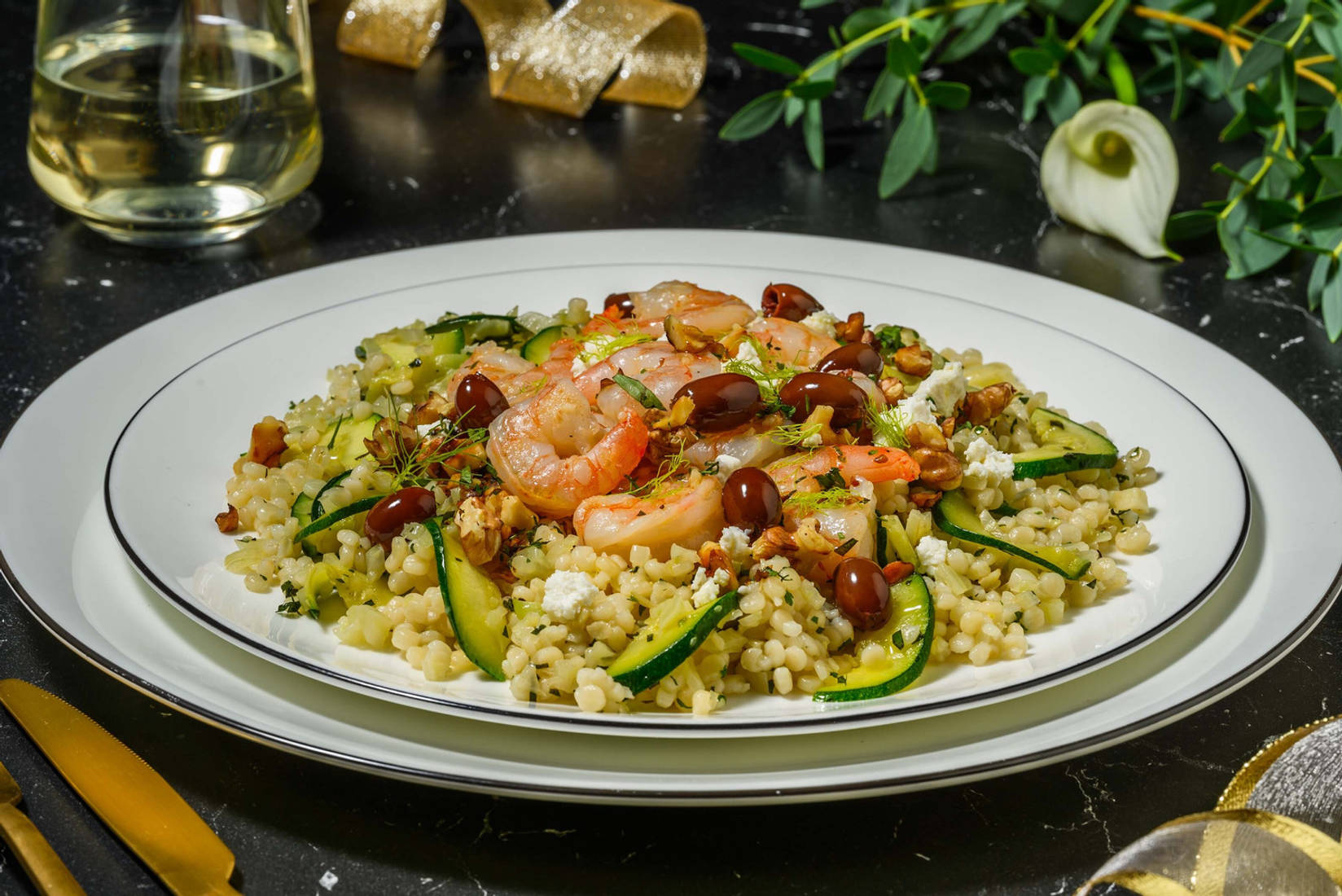 Garnalen in knoflookmarinade