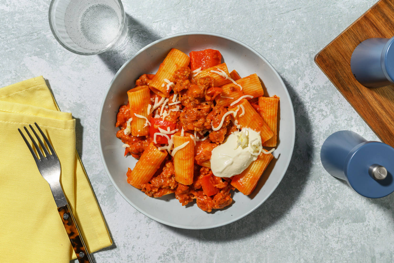 Paprika Pork Mince Pasta