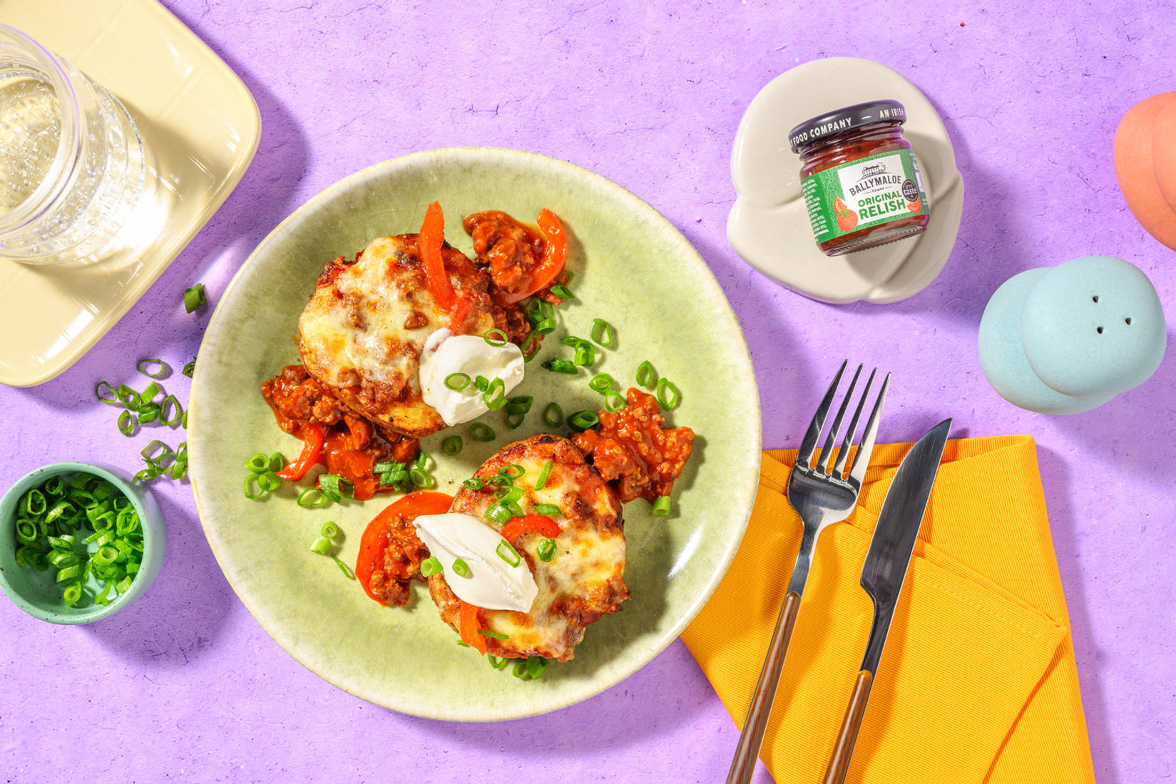 Loaded Baked Potato with Ballymaloe Relish