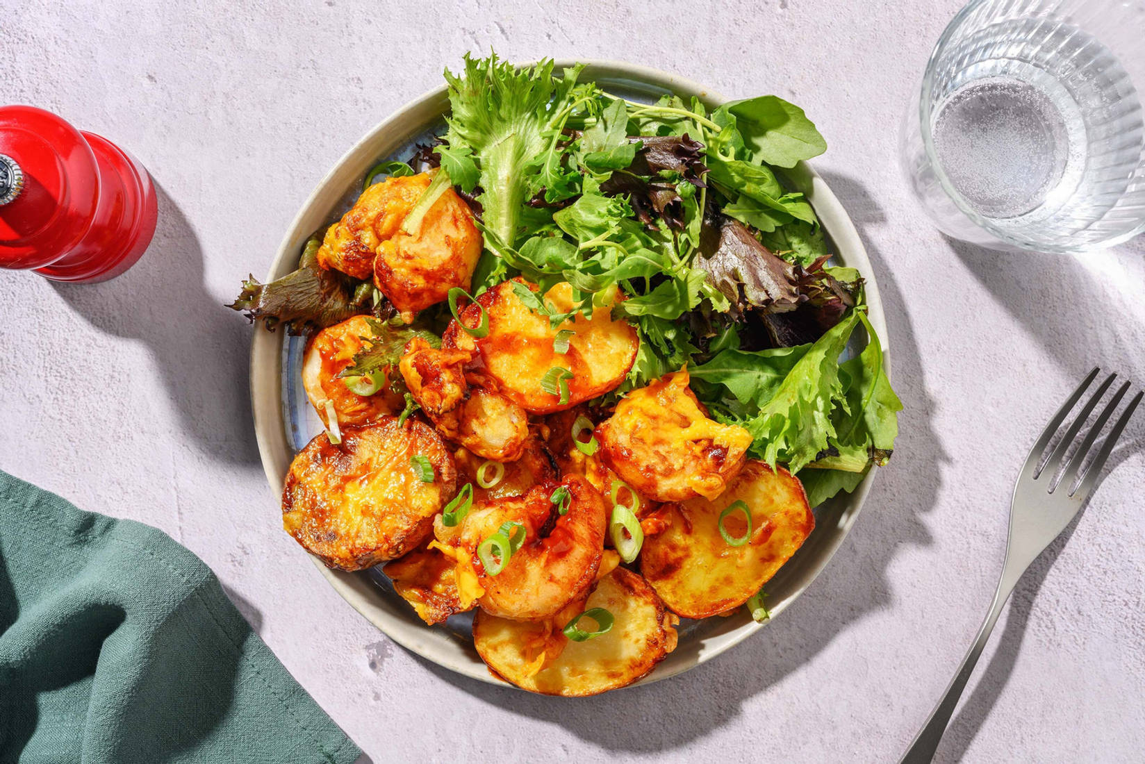 Gamberi croccanti e patate alla newyorkese