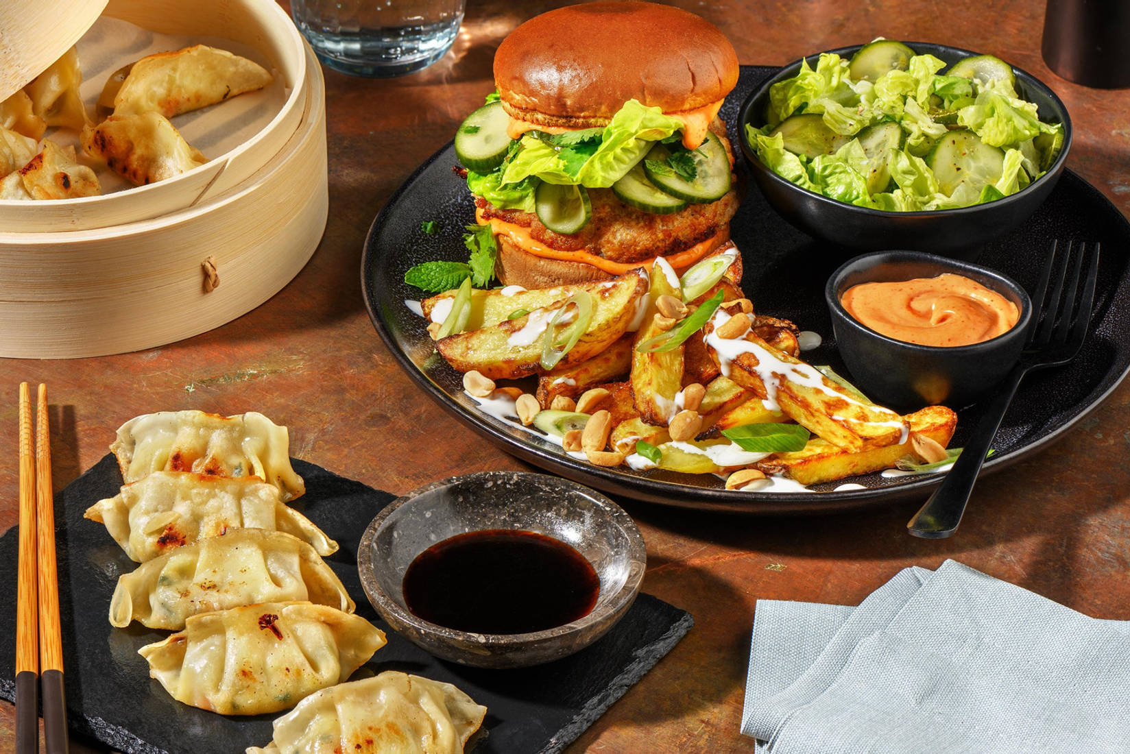 Vietnamesiskinspirerad fläskburgare