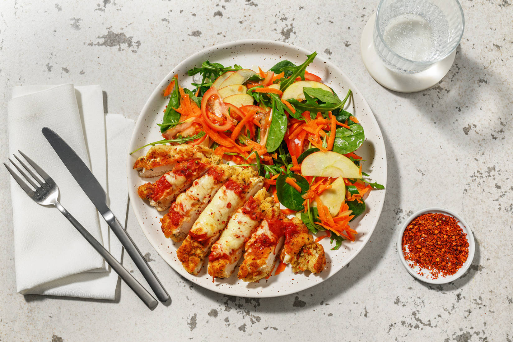 Herb & Extra Cheese Chicken Parmigiana