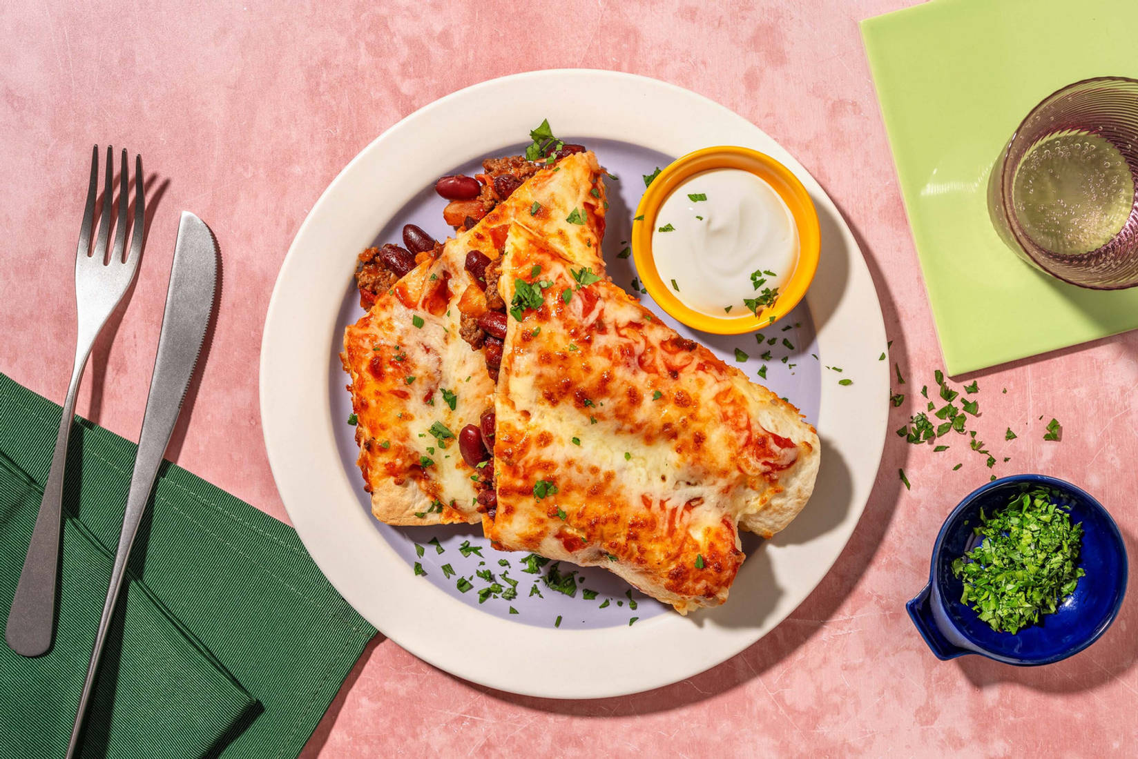 Enchiladas mit Hack vom Weiderind & Kidneybohnen 