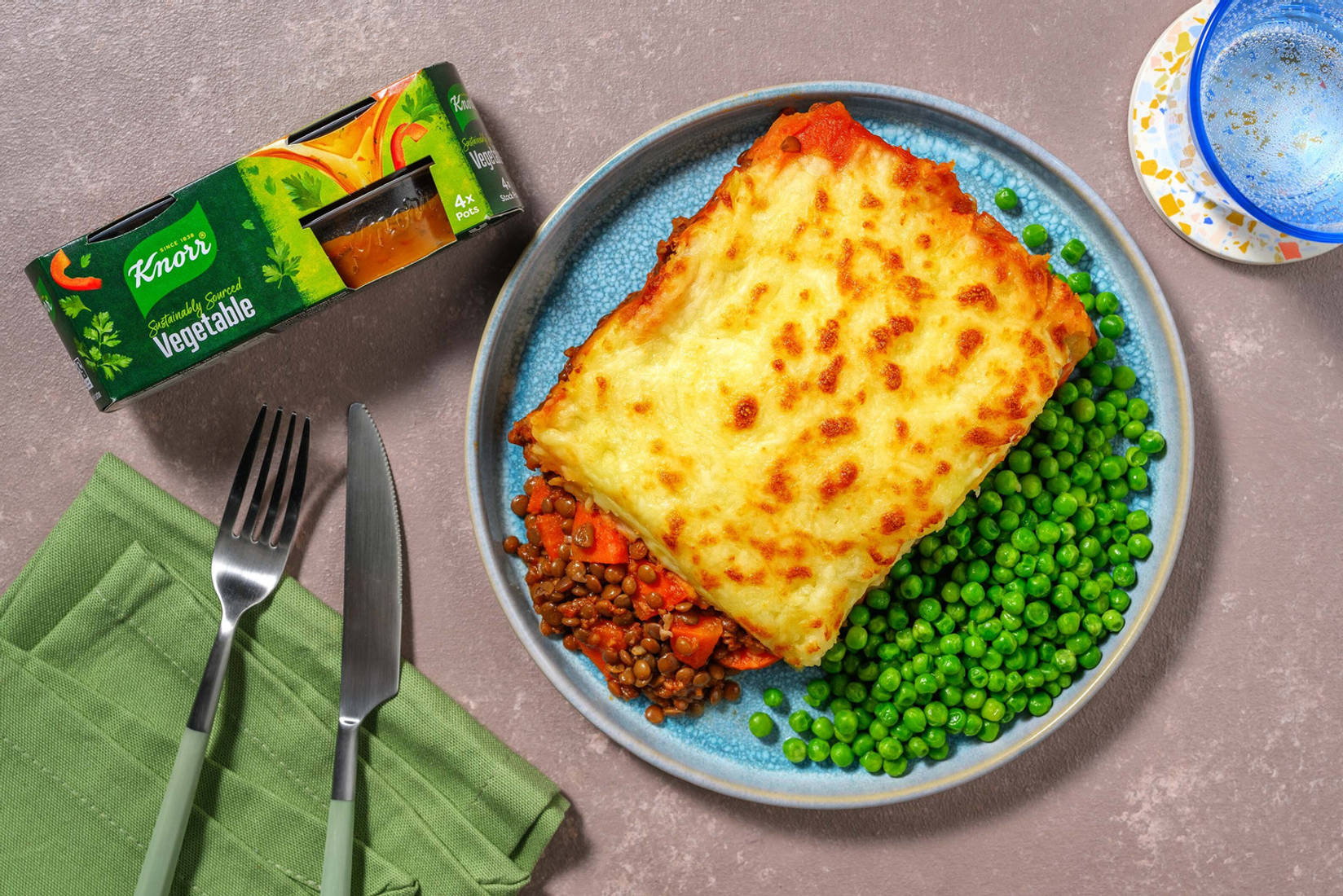 Lentil and Mushroom Cottage Pie