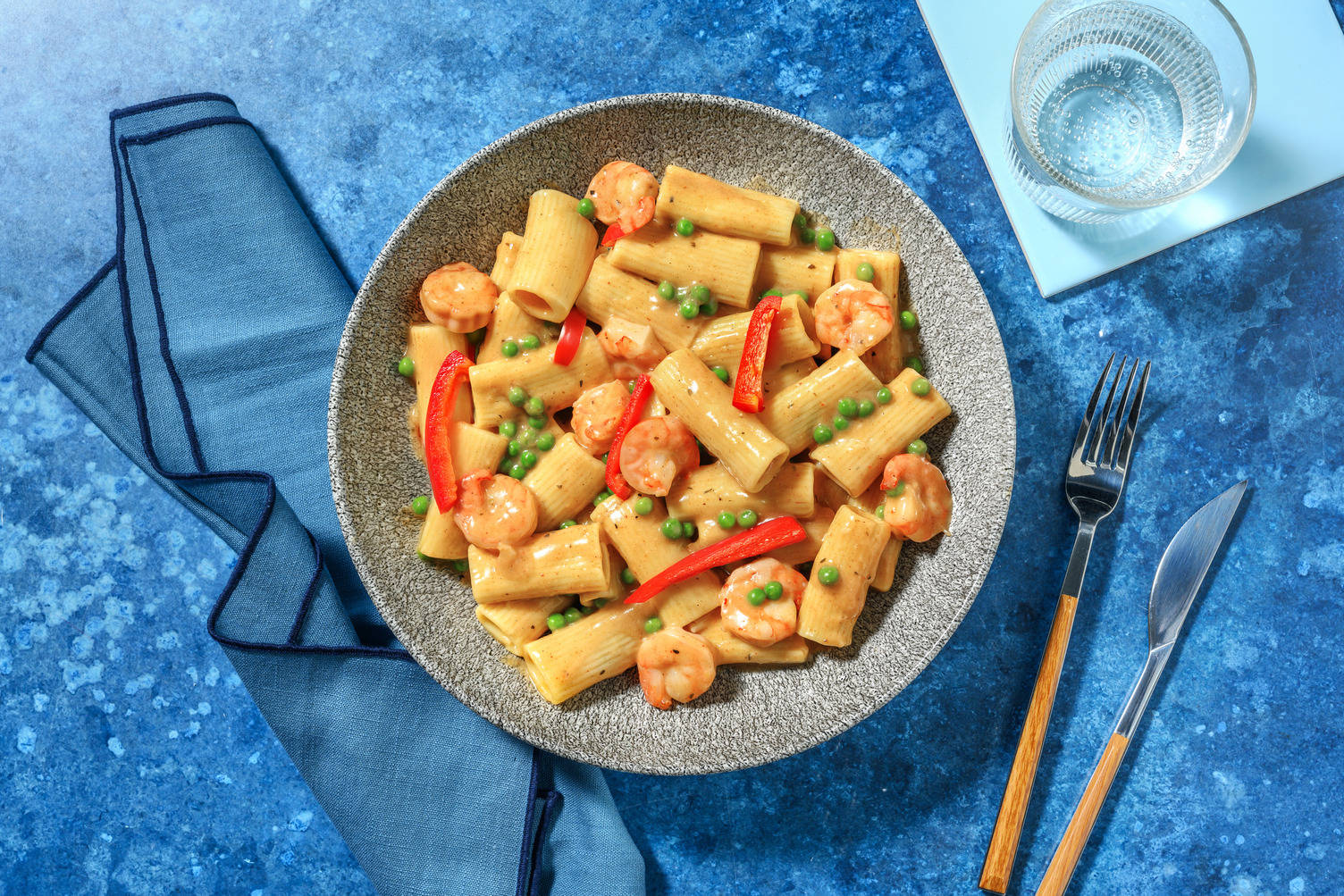 Speedy Cajun Prawn Rigatoni