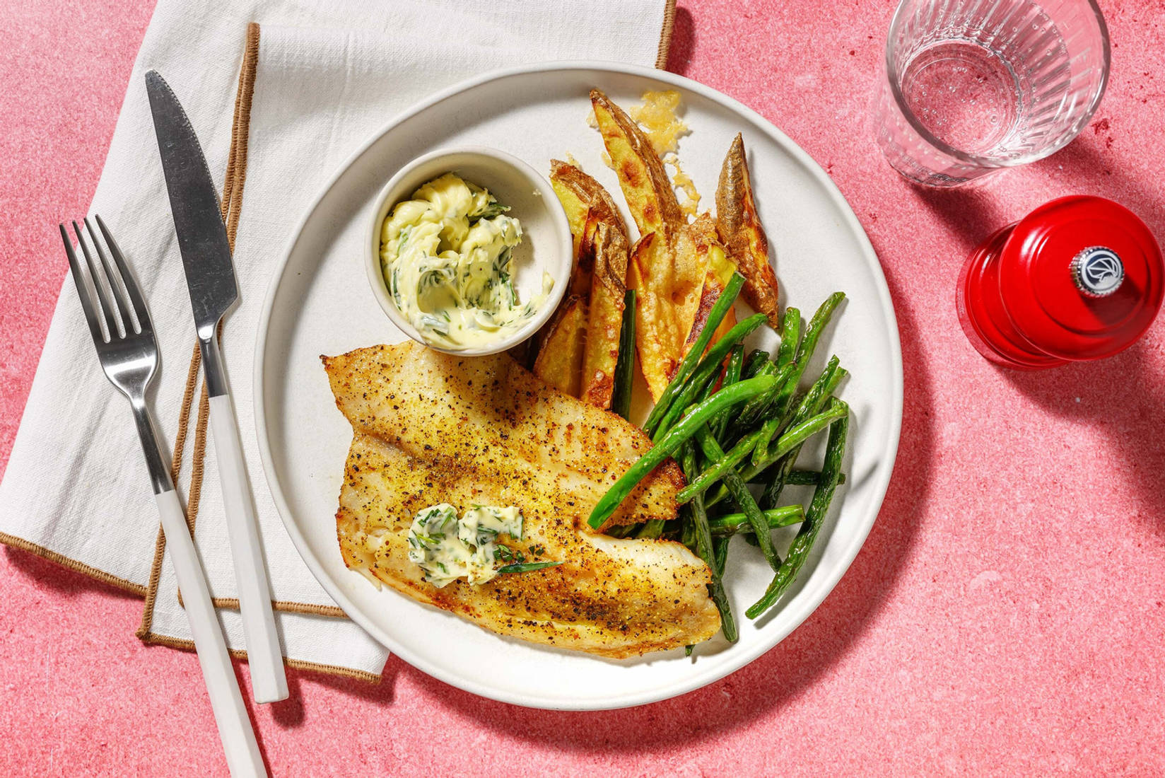 Oven-Baked Basa in Tarragon-Garlic Butter