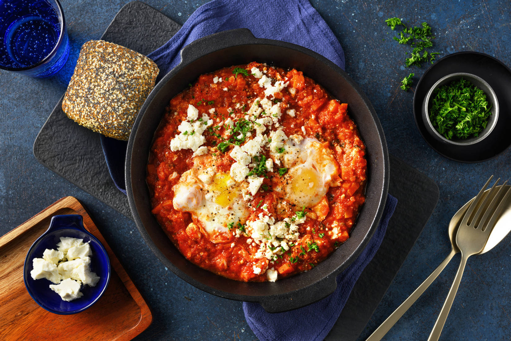Shakshuka met verse geitenkaas