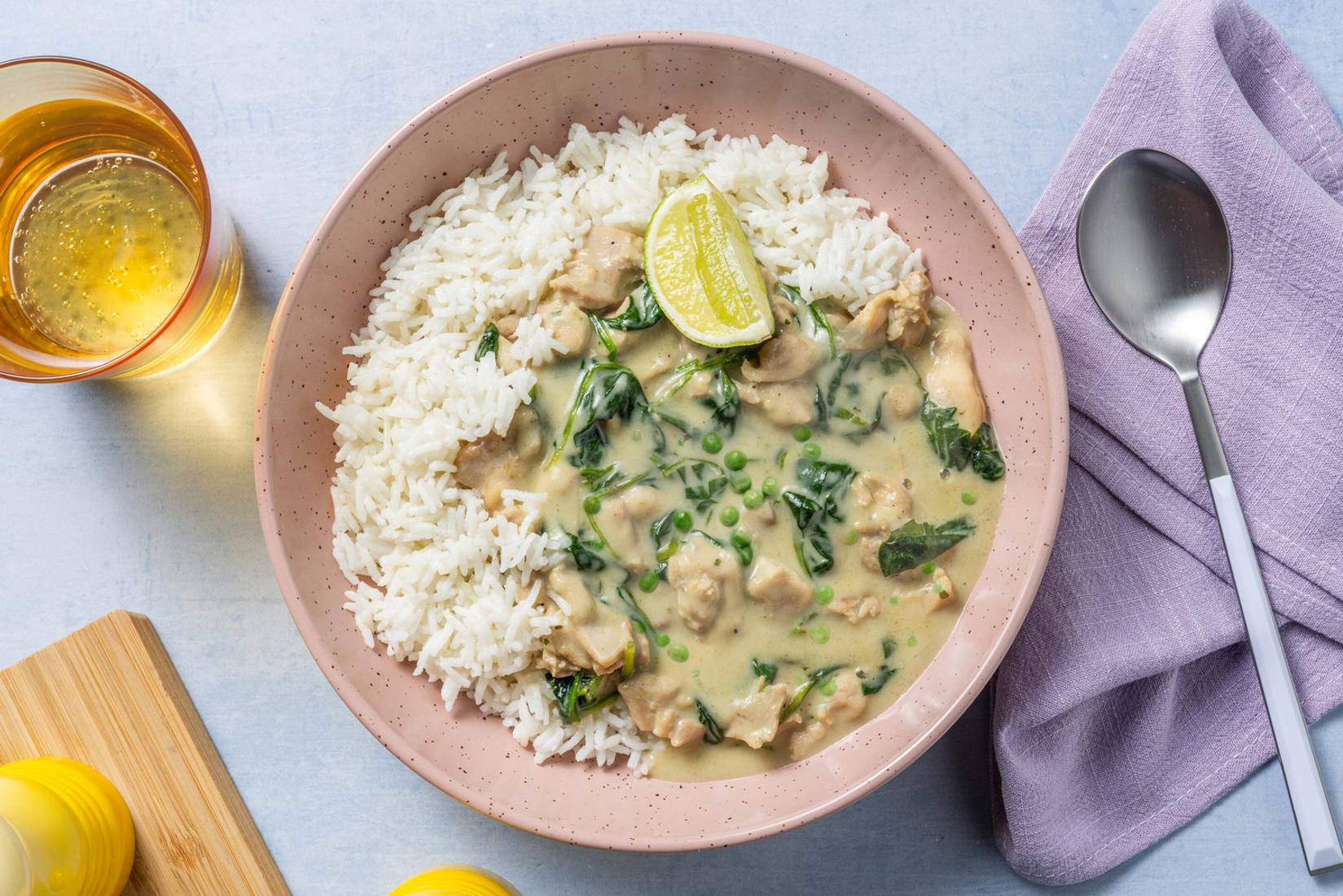Super Quick Thai Green Style Double Chicken Curry