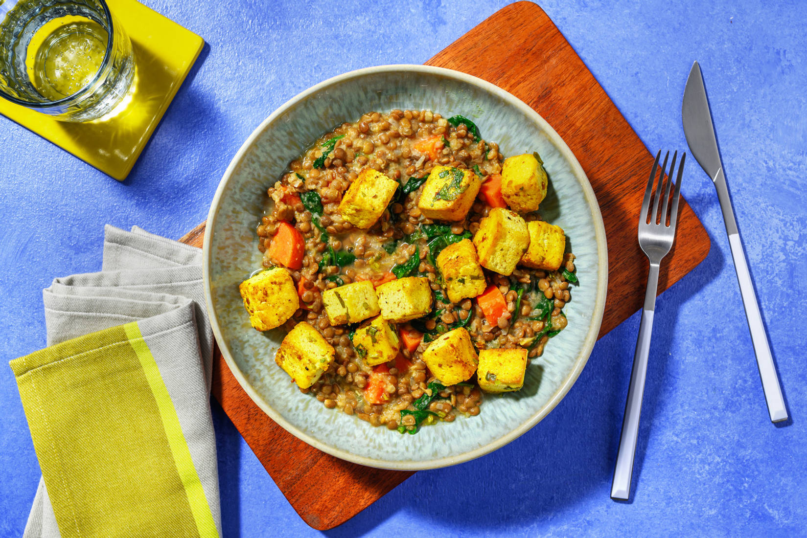 Spinach and Tofu Dahl