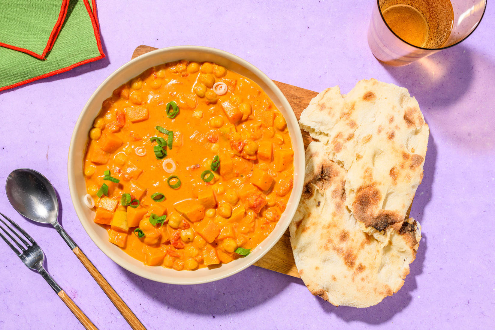 Butternut Squash Korma Curry with Tofu 