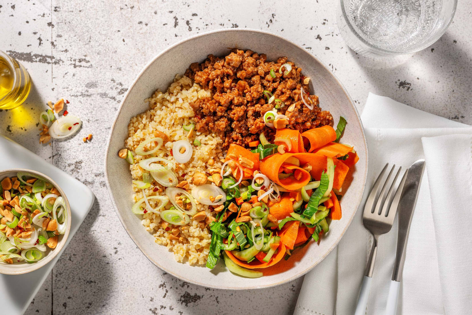 Glaseret oksekødsbowl